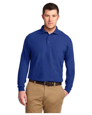 Tall Silk Touch Long Sleeve Polo Shirt