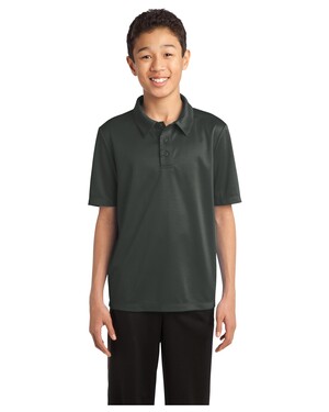 Y540-Steel Grey Port Authority-Youth Silk Touch Performance Polo Shirt