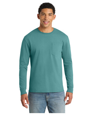 Essential Pigment-Dyed Long Sleeve Pocket T-Shirt