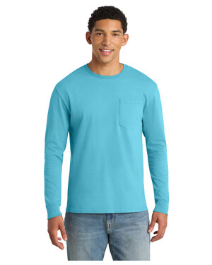 Essential Pigment-Dyed Long Sleeve Pocket T-Shirt