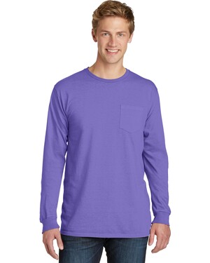 Essential Pigment-Dyed Long Sleeve Pocket T-Shirt
