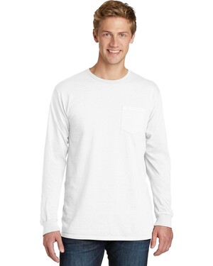 Essential Pigment-Dyed Long Sleeve Pocket T-Shirt