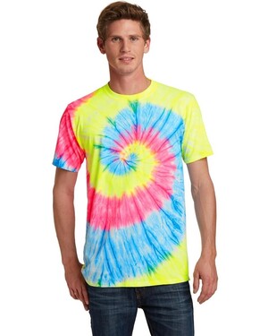 Port & Company PC147 Tie-Dye Tee - Pastel Rainbow - XL