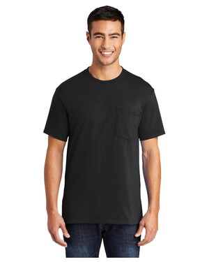 Port & Company PC55P 50/50 Cotton/Poly T-Shirt with Pocket