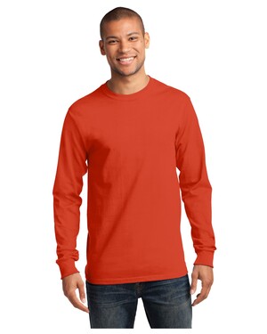 Port & Company Men's Tall Long Sleeve T-Shirt – 50/50 Cotton Blend, 3XLT In Royal Blue - View #11