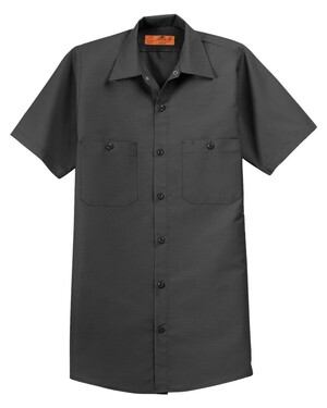 Long Size, Short Sleeve Industrial Work Shirt