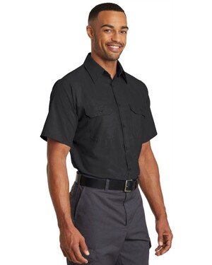 Short Sleeve Solid Ripstop Shirt