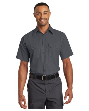 Short Sleeve Solid Ripstop Shirt