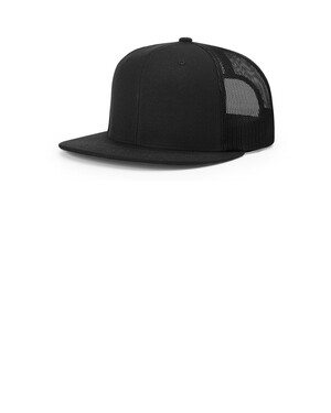 Acrylic-Wool Blend Flatbill Trucker Hat