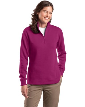 Sport-Tek Womens Quarter Zip Sweatshirt 