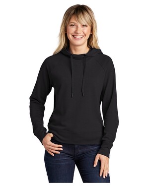 Ladies Lightweight French Terry Pullover Hoodie.