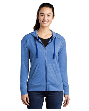 Women's PosiCharge  Tri-Blend Wicking Fleece Full-Zip Hoodie