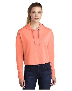 Women's PosiCharge Tri-Blend Wicking Fleece Crop Hoodie