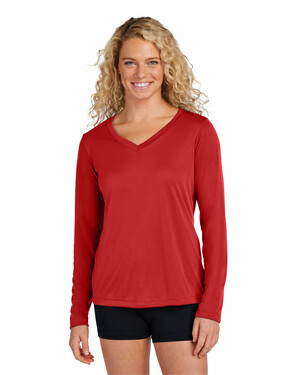 Women's Long Sleeve V-Neck Competitor T-Shirt