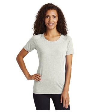 Women's PosiCharge  Tri-Blend Wicking Scoop Neck Raglan T-Shirt