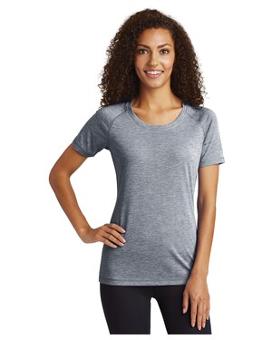 Women's PosiCharge  Tri-Blend Wicking Scoop Neck Raglan T-Shirt