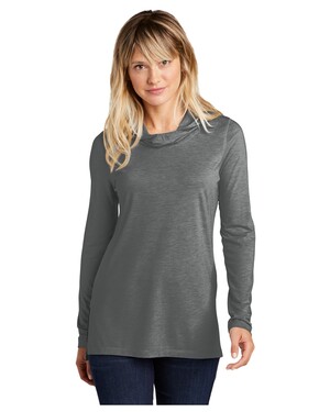  Women’s Fitted Very Important Tee ® Scoop Neck PosiCharge Tri-Blend Wicking Long Sleeve Hoodie