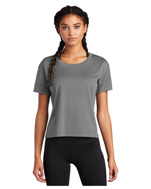  Women’s Fitted Very Important Tee ® Scoop Neck PosiCharge Tri-Blend Wicking Draft Crop T-Shirt