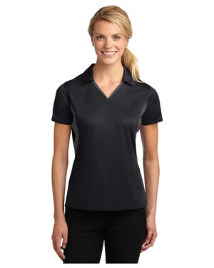 Sport-Tek LST655 Women's Side Blocked Micropique Sport-Wick Polo Shirt 