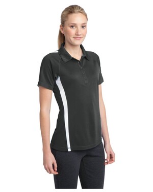 Women's Micro-Mesh Colorblock Polo Shirt