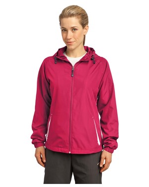 Sport Tek LST76 Women s Colorblock Hooded Jacket Apparel