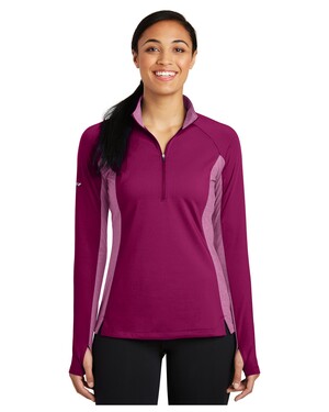 Women's Sport-Wick  Stretch Contrast 1/2-Zip Pullover
