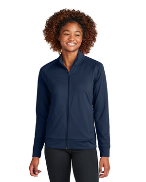 Sport-Tek LST857 Ladies Sport-Wick Stretch Full-Zip Cadet Jacket