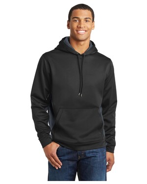 Sport Tek ST239 Sport Wick CamoHex Fleece Colorblock Hoodie Apparel