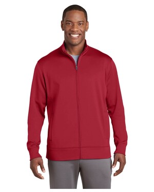 Sport-Tek ST251 Sport-Wick Fleece Short Sleeve Hooded Pullover - Deep Red - M