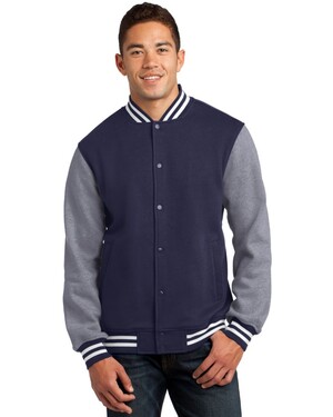 Fleece Letterman Jacket