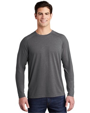 Sport-Tek PosiCharge Long Sleeve Tri-Blend Wicking Raglan T-Shirt