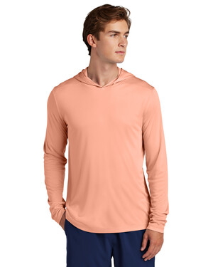 Sport-Tek ST420LSH Posi-UV Pro Long Sleeve Hoodie - Soft Coral - M