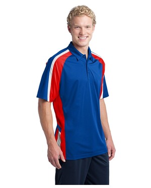 Tricolor Micropique Sport-Wick Polo Shirt