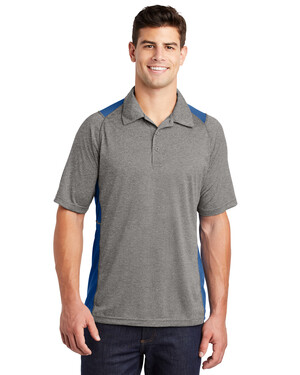  Heather Colorblock Contender Polo Shirt