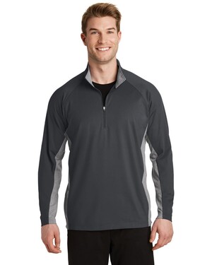 Sport-Wick  Stretch Contrast 1/2-Zip Pullover