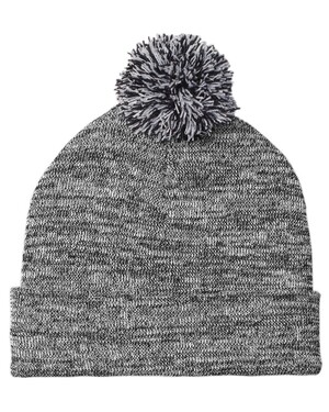 Heather Pom Pom Beanie