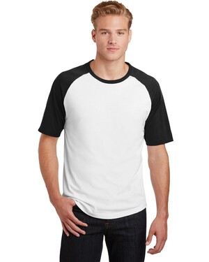 Short Sleeve Colorblock Raglan Jersey T-Shirt
