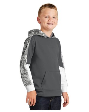 Youth Sport-Wick  Mineral Freeze Fleece Colorblock Hoodie