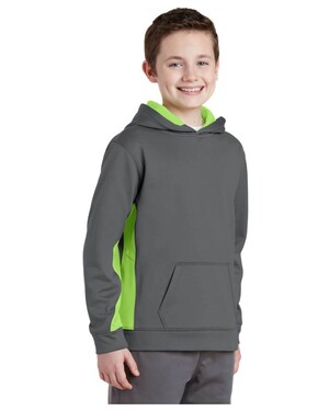 Youth Sport-Wick Fleece Colorblock Hoodie