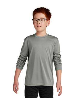 Sport-Tek YST350LS Youth Polyester Long Sleeve T-Shirt – Dri-Fit PosiCharge Tee