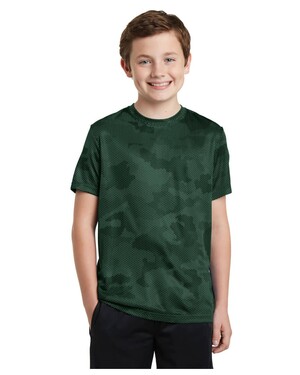 Sport-Tek YST370 Youth CamoHex T-Shirt - Apparel.com