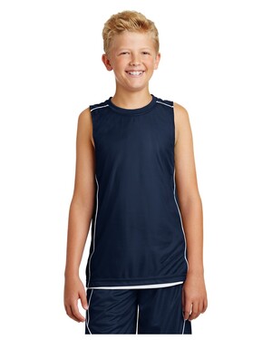 Youth PosiCharge Mesh Reversible Sleeveless T-Shirt