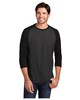 District DM136 Mens Perfect Tri 3/4-Sleeve Raglan