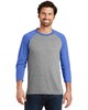 District DM136 Mens Perfect Tri 3/4-Sleeve Raglan