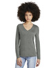 District DT135 Women's Perfect Tri Long Sleeve V-Neck T-Shirt