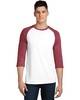 District DT6210 Young Mens Very Important Tee  3/4-Sleeve Raglan