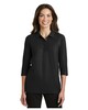 Port Authority L562 Women's Silk Touch; 3/4-Sleeve Polo