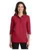 Port Authority L562 Women's Silk Touch; 3/4-Sleeve Polo