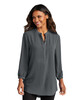 Port Authority LW713 Ladies 3/4-Sleeve Textured Crepe Tunic