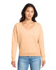 Port & Co LPC098V Ladies Beach Wash Garment-Dyed V-Neck Sweatshirt